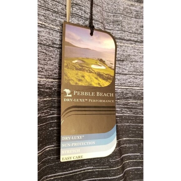 Pebble Beach Dry-Luxe Performance Men's Polo Golf T-Shirt XL Color Blue   B2 - Picture 3 of 7